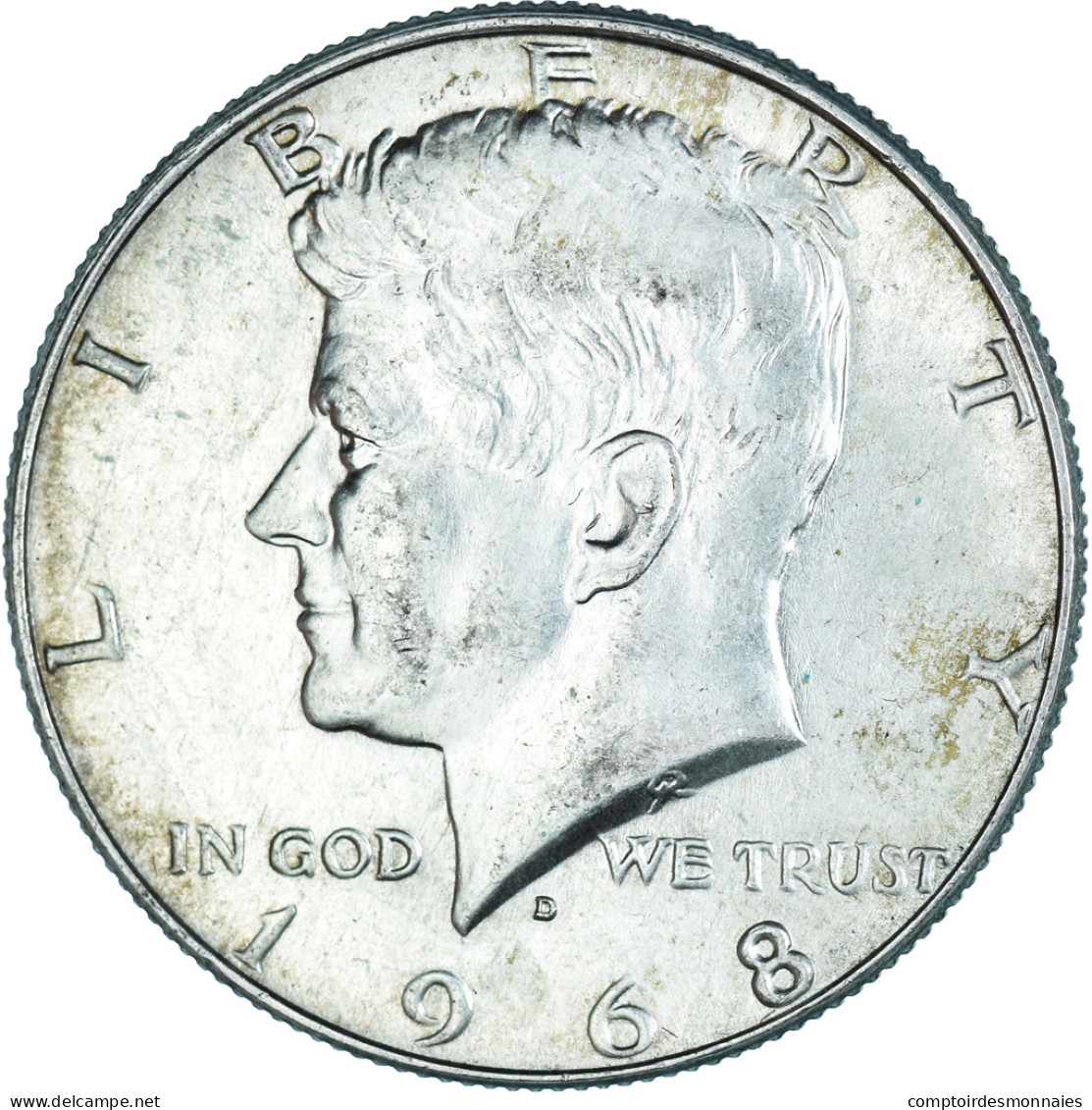 Monnaie, États-Unis, Kennedy Half Dollar, Half Dollar, 1968, U.S. Mint, Denver - 1964-…: Kennedy