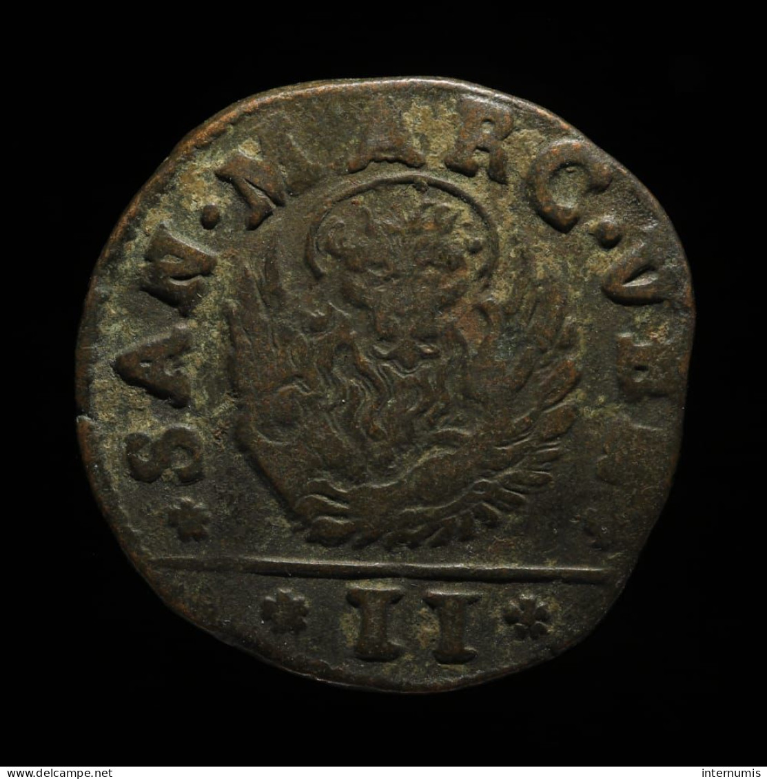 RARE - Italie / Italy, SAN MARC VEN. / ARMATA ET MOREA, 2 Soldi (Gazzetta), ND (1688-1690), Venice, Cuivre (Copper) - Venise