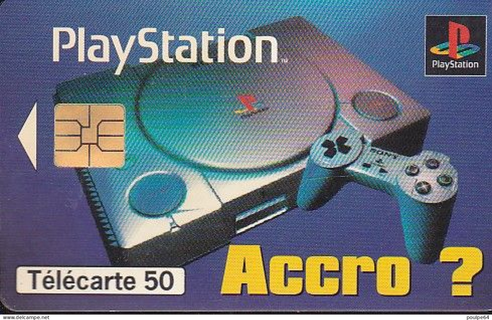 F705 11/1996 - SONY PLAYSTATION - 50 SO3  - (verso : N° Deux Lignes - 2 ème Ligne  Vers La Gauche Sous Le A) - 1996