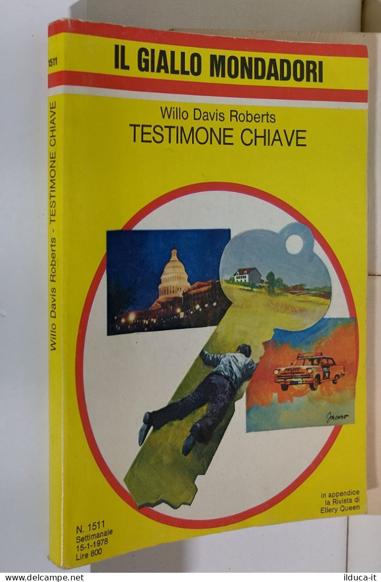 I116939 Classici Giallo Mondadori 1511 - W D Roberts - Testimone Chiave - 1978 - Gialli, Polizieschi E Thriller