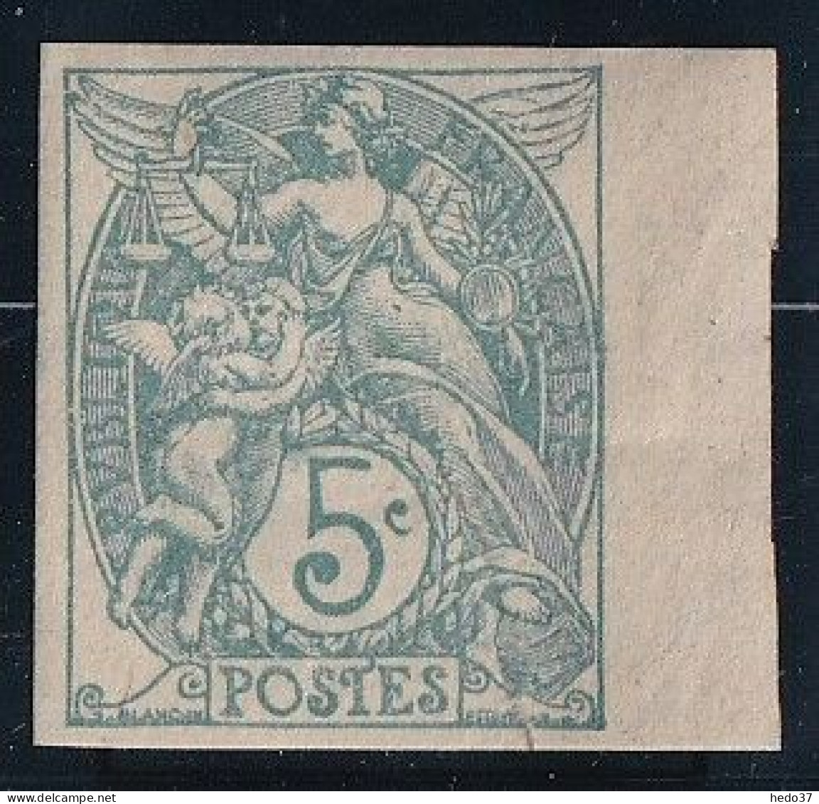 France N°111g - Non Dentelé - Neuf * Avec Charnière - Dérisoire Fente Sinon TB - 1900-29 Blanc