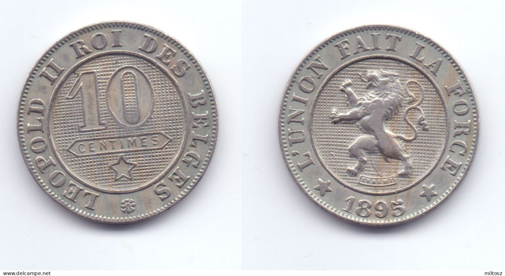 Belgium 10 Centimes 1895 (legend In French) - 10 Cent