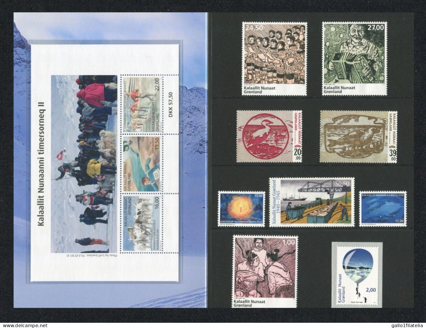 2017 - GROENLANDIA / GREENLAND - ANNATA COMPLETA / YEAR PACK . MNH - Volledige Jaargang