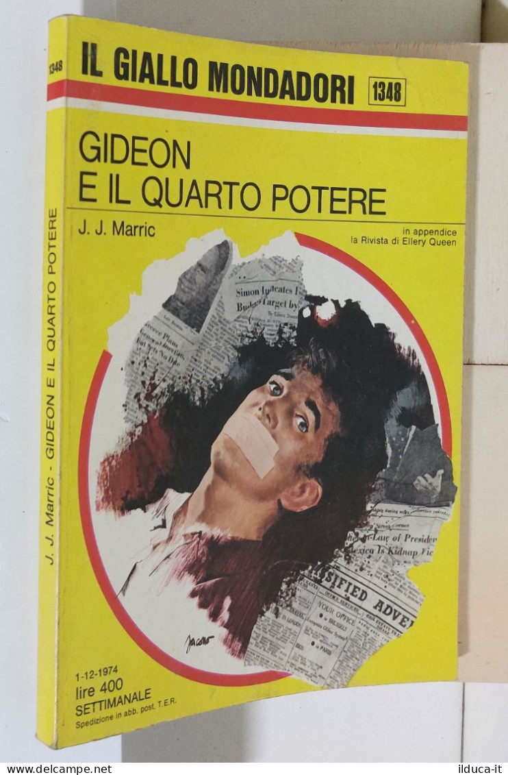 I116952 Classici Giallo Mondadori 1348 - J J Marric - Gideon E Il Quarto Potere - Krimis