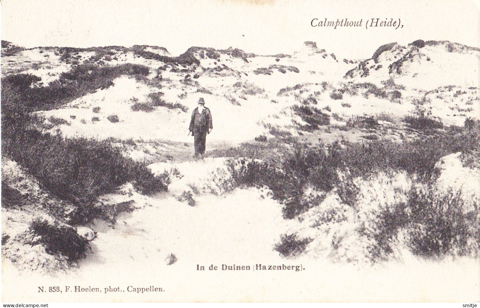 HEIDE KALMTHOUT 1903 EENZAME WANDELAAR IN DE DUINEN - HAZENBERG - HOELEN KAPELLEN 858 - Kalmthout