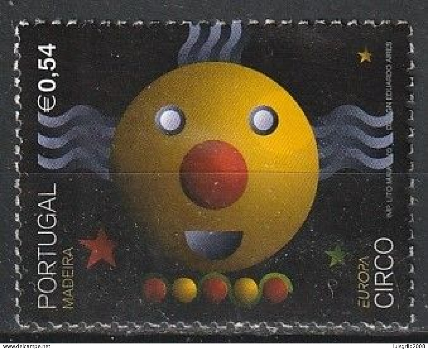 Portugal, 2002 - Europa, O Circo, Madeira. €0,54 -|- Mundifil - 2871 - Used Stamps