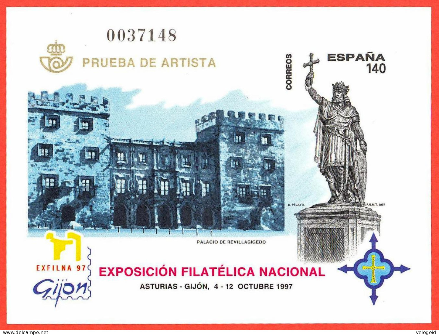 España. Spain. 1997. PO. EXFILNA '97. Gijon. Asturias - Blocs & Hojas