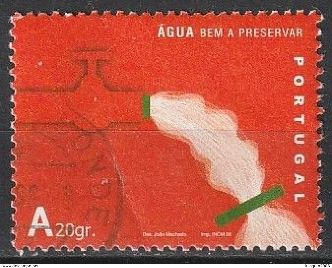 Portugal, 2006 - Água, A20gr -|- Mundifil - 3387 - Used Stamps