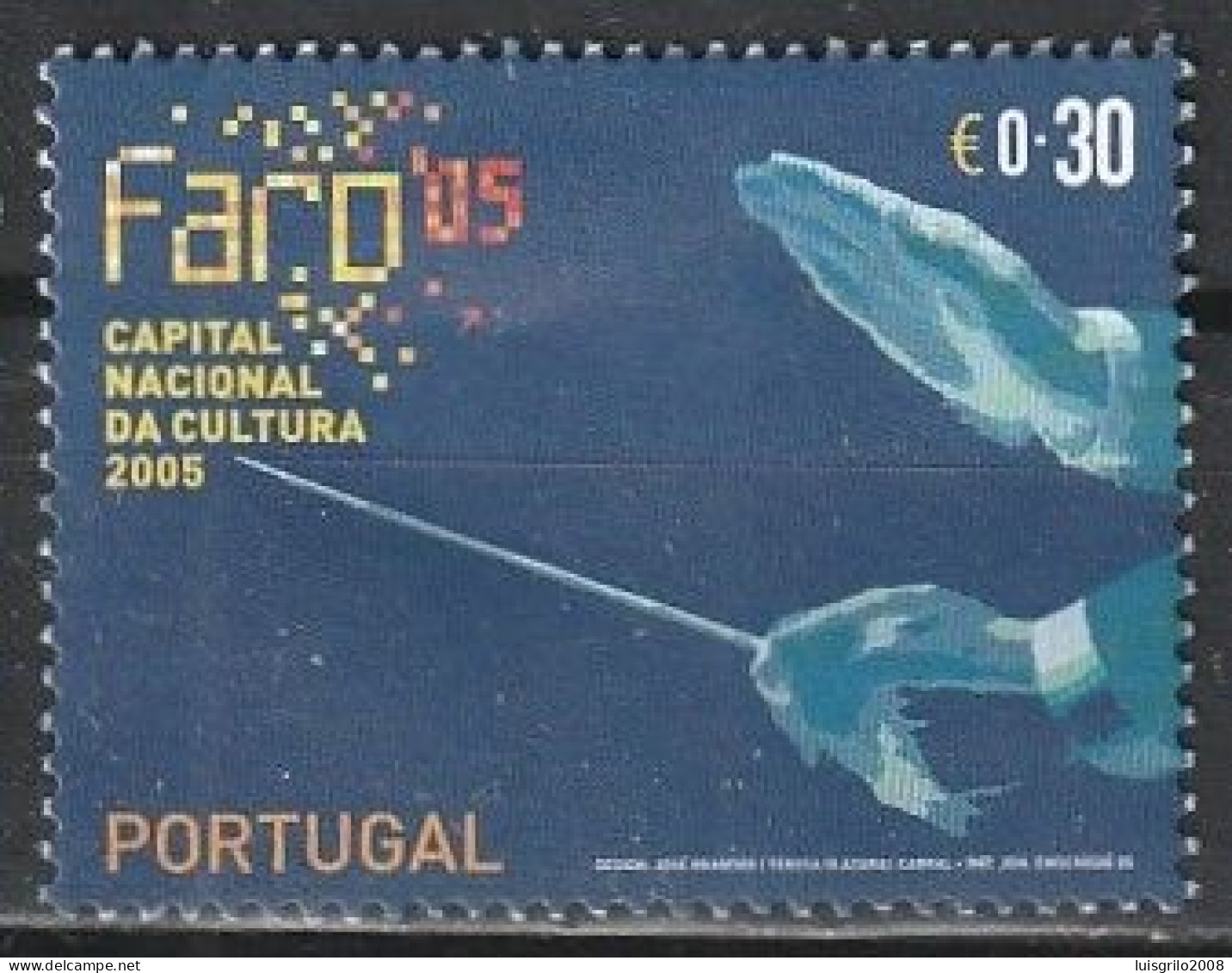 Portugal, 2002 - Faro Capital Da Cultura, €0,30 -|- Mundifil - 3267 - Used Stamps