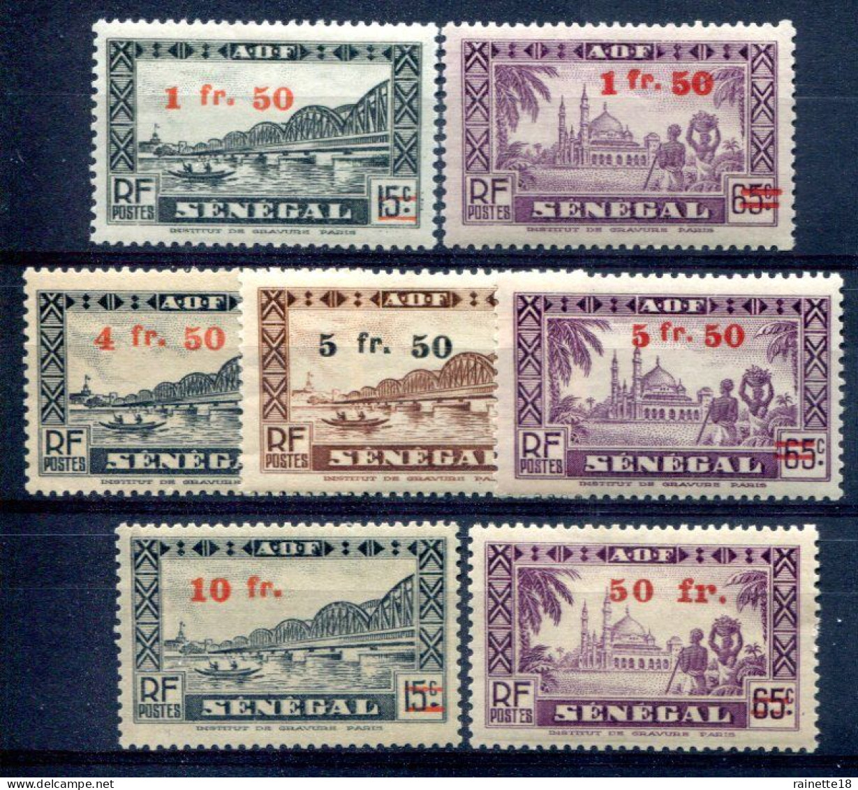 Sénégal              N°  189/195 ** - Neufs