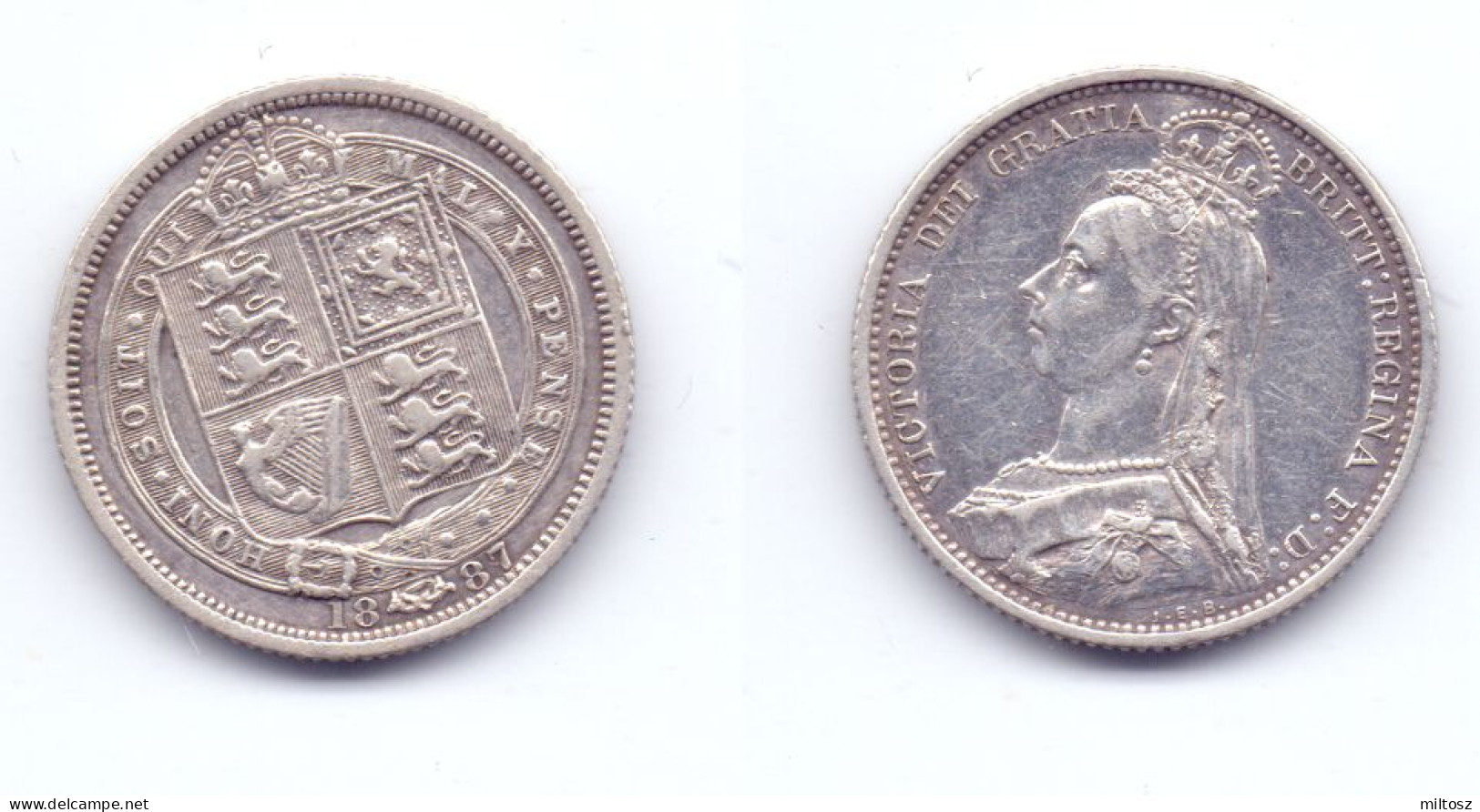 Great Britain 6 Pence 1887 KM#759 - H. 6 Pence
