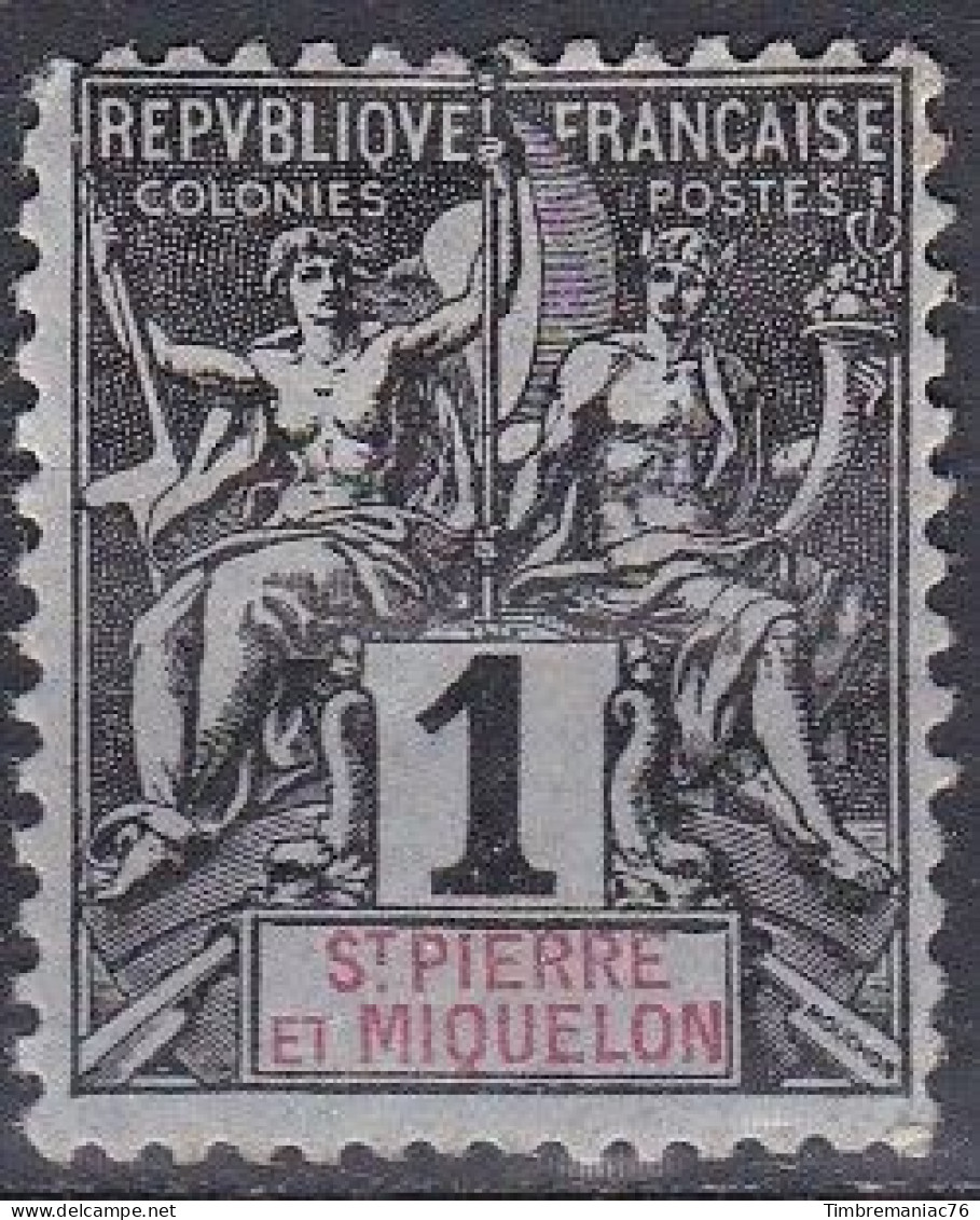 France S. P. M. T. U. C. De 1892 YT 59 Usagé - Otros & Sin Clasificación