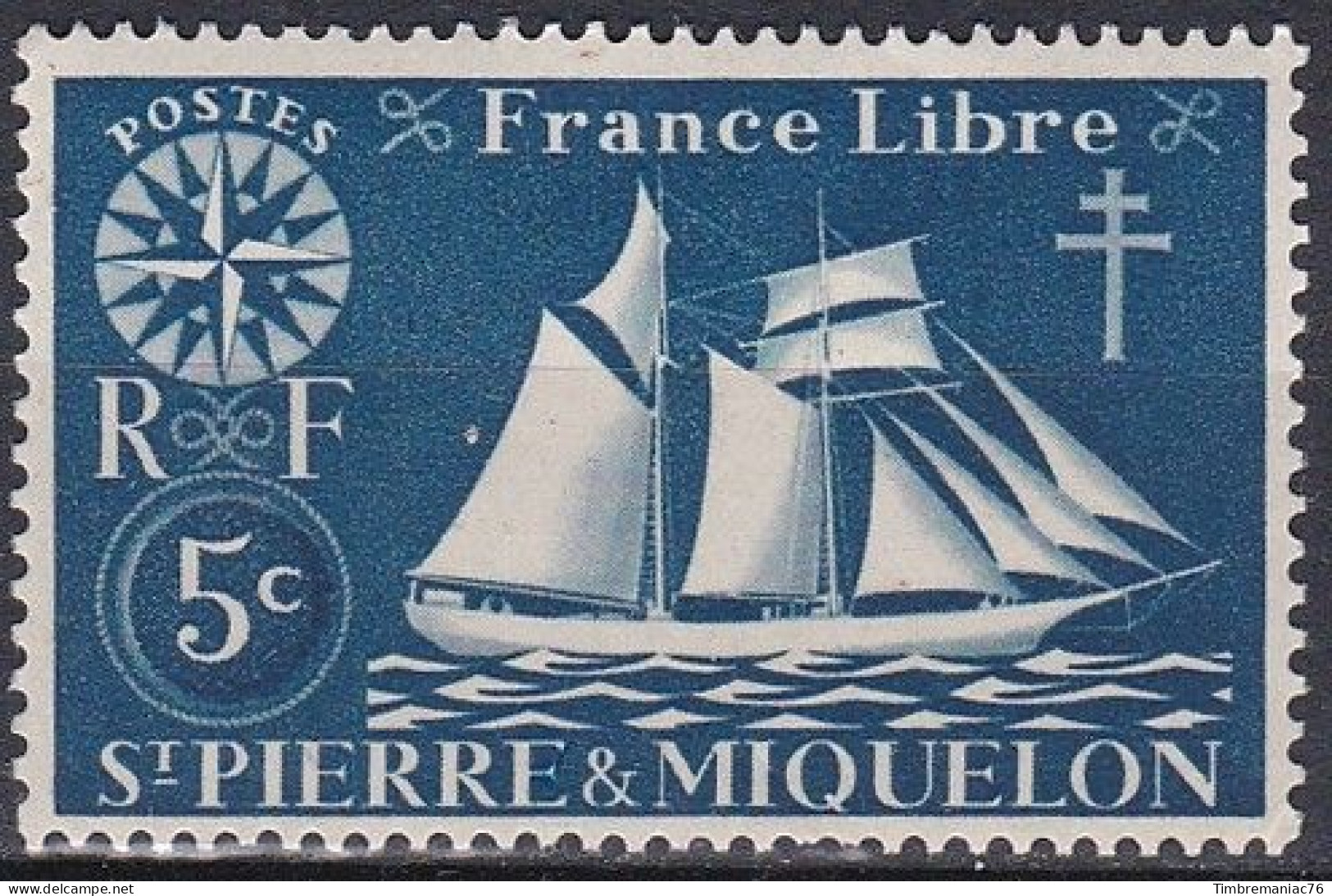 France S. P. M. TUC De 1942  YT 295-296 Neufs - Unused Stamps