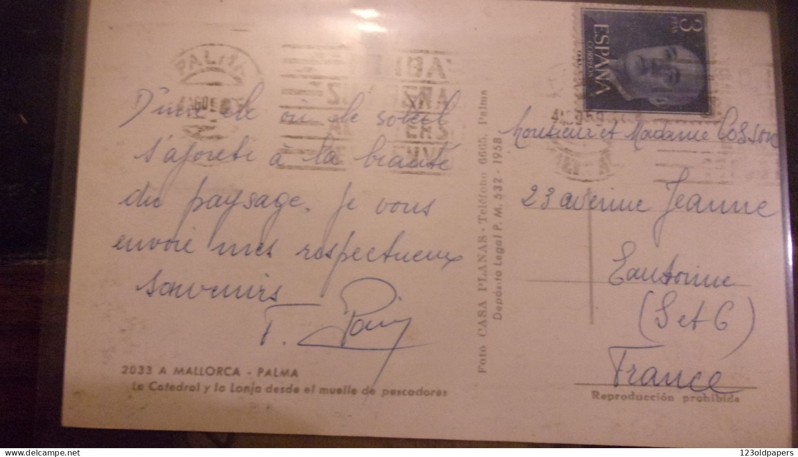 SPAIN ESPAGNE Tarjeta Postal De PALMA - La Palma