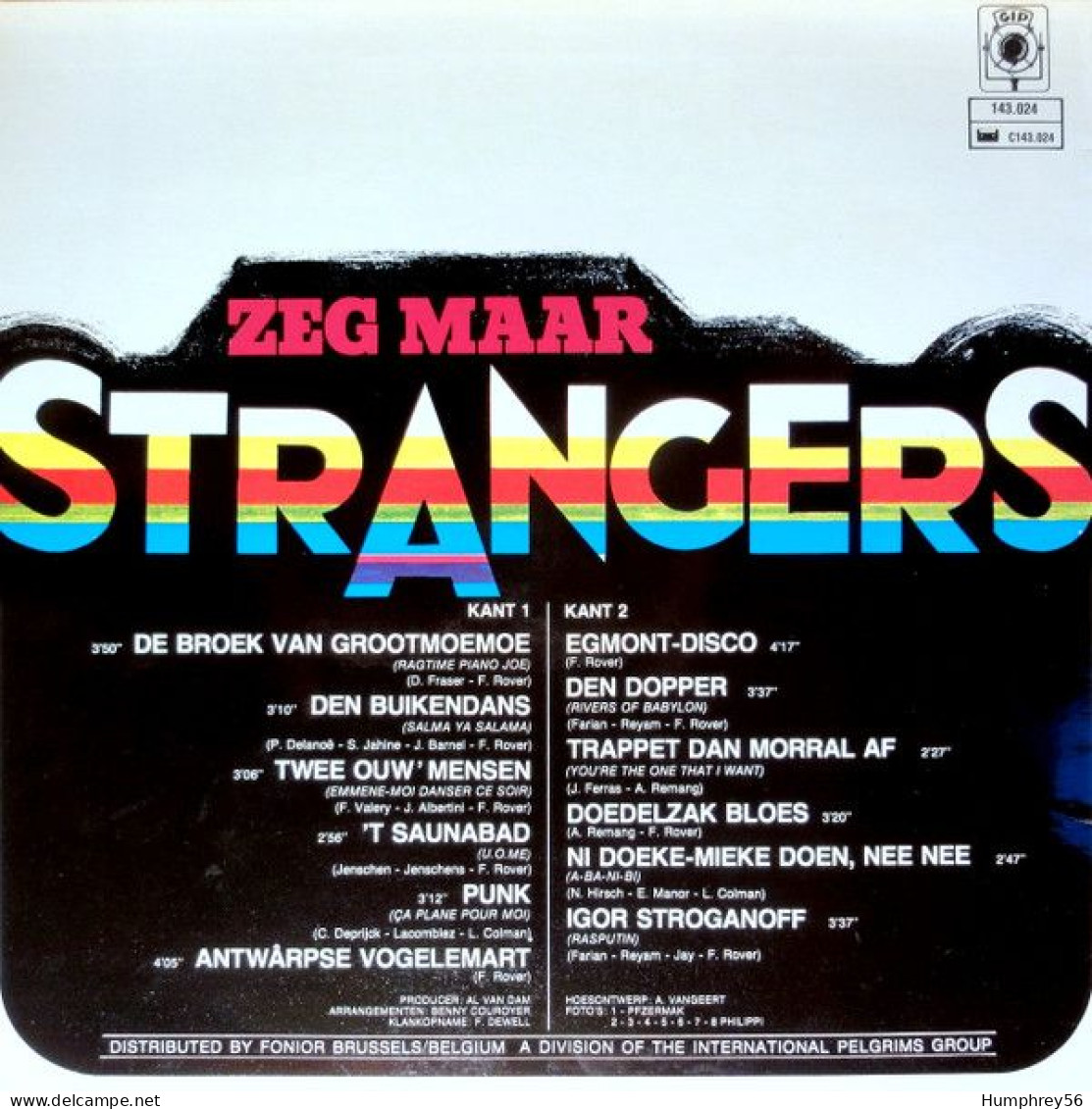 1978 - De STRANGERS - Zeg Maar Strangers - Humour, Cabaret