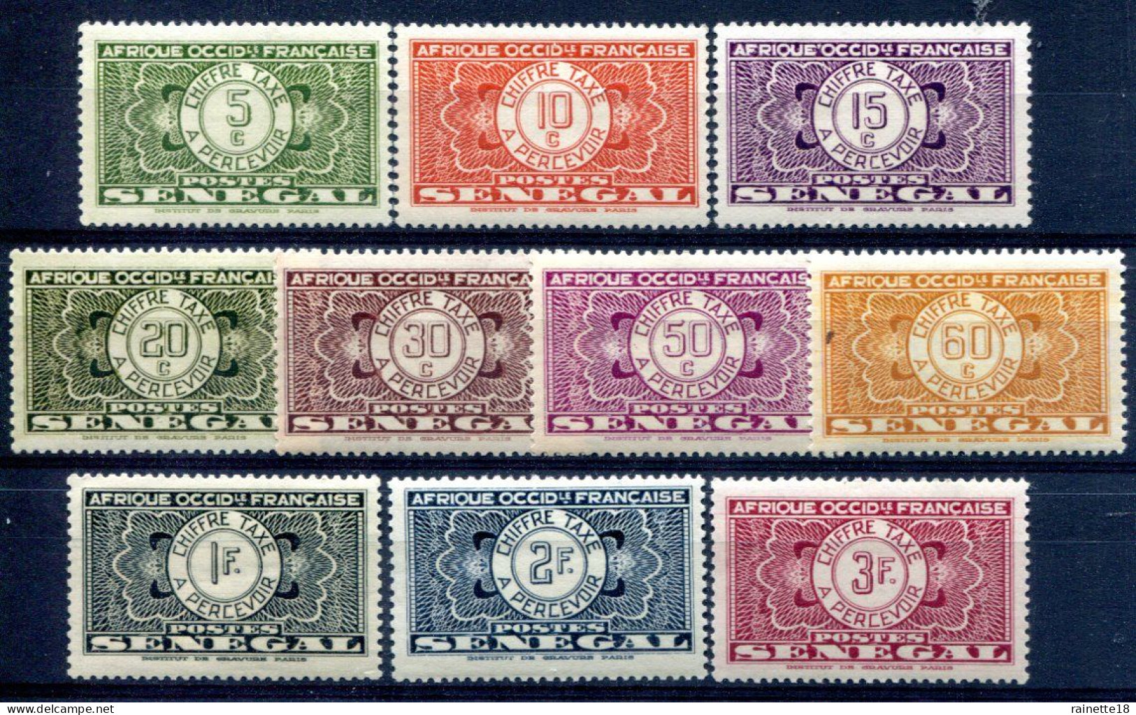 Sénégal             Taxes  22/31 ** - Unused Stamps