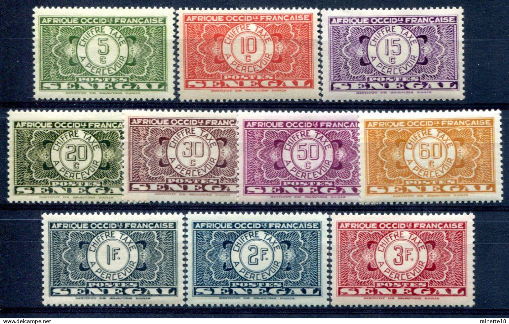 Sénégal             Taxes  22/31 * - Unused Stamps