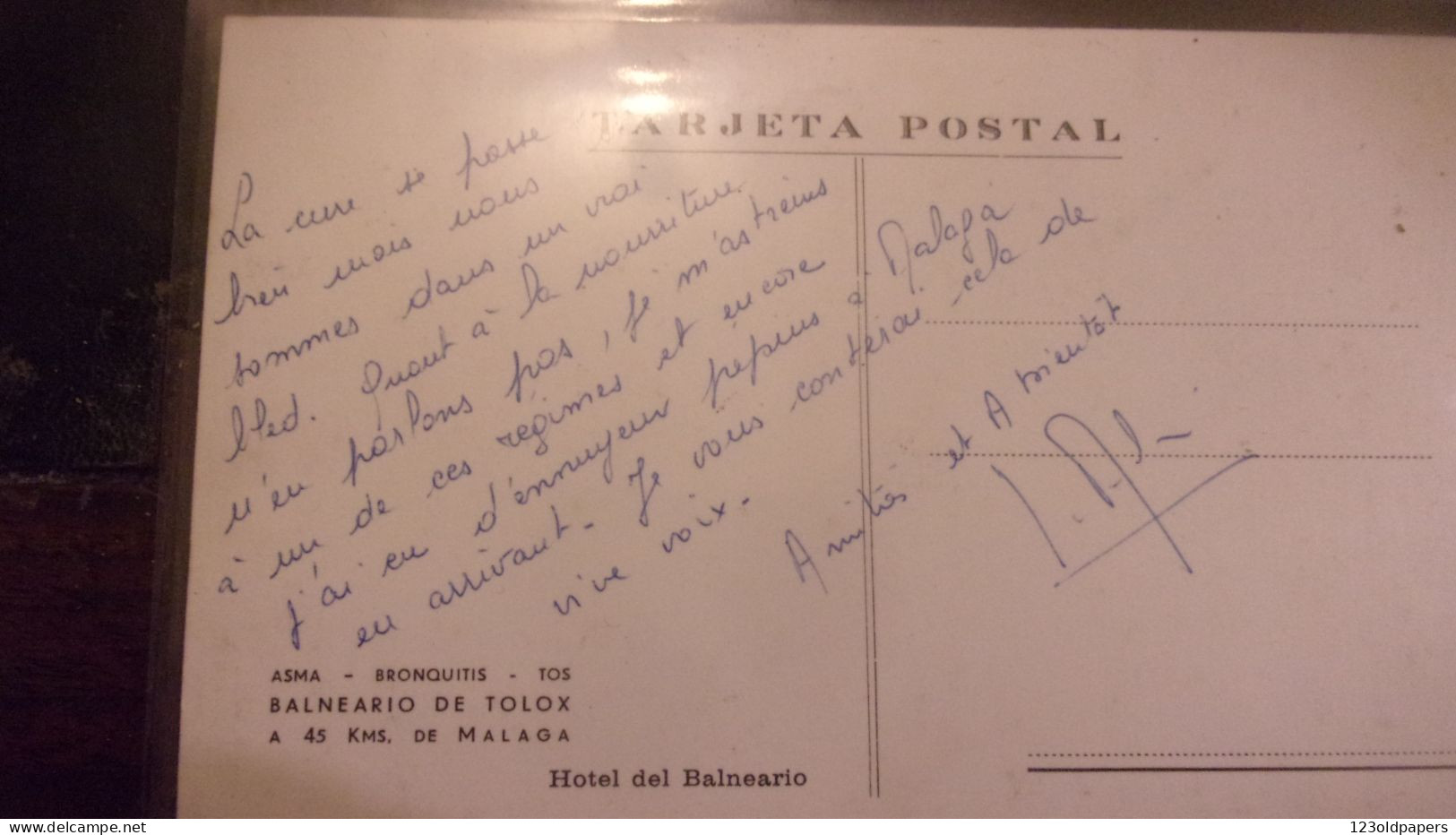 SPAIN ESPAGNE Tarjeta Postal De  TOLOX - Sonstige & Ohne Zuordnung
