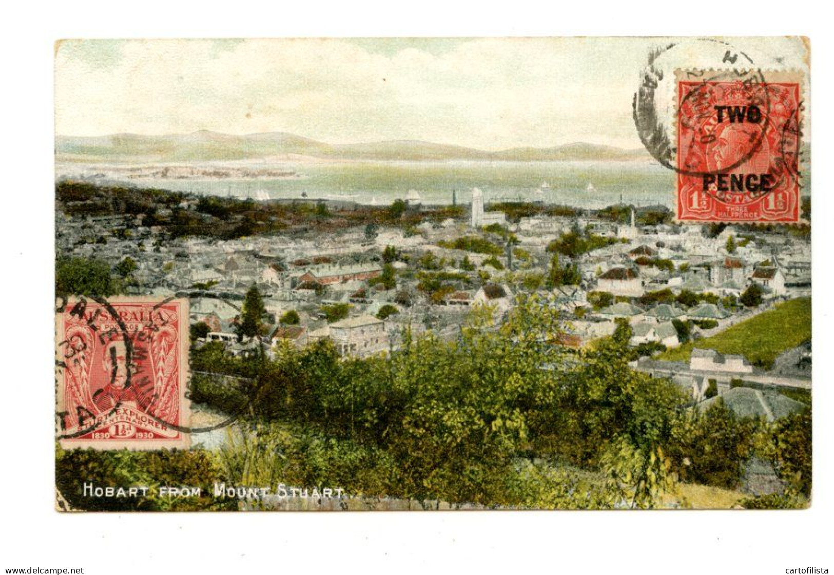 HOBART, Tasmania - View From Mout Stuart (2 Scans) - Hobart