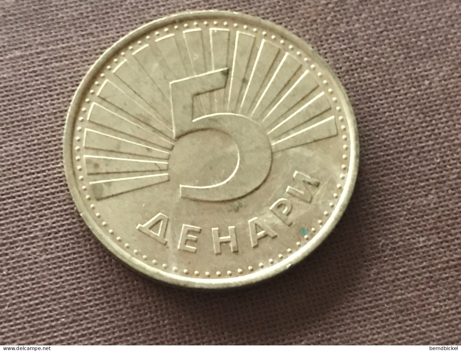 Münze Münzen Umlaufmünze Mazedonien 5 Dinar 2001 - Macedonia Del Nord