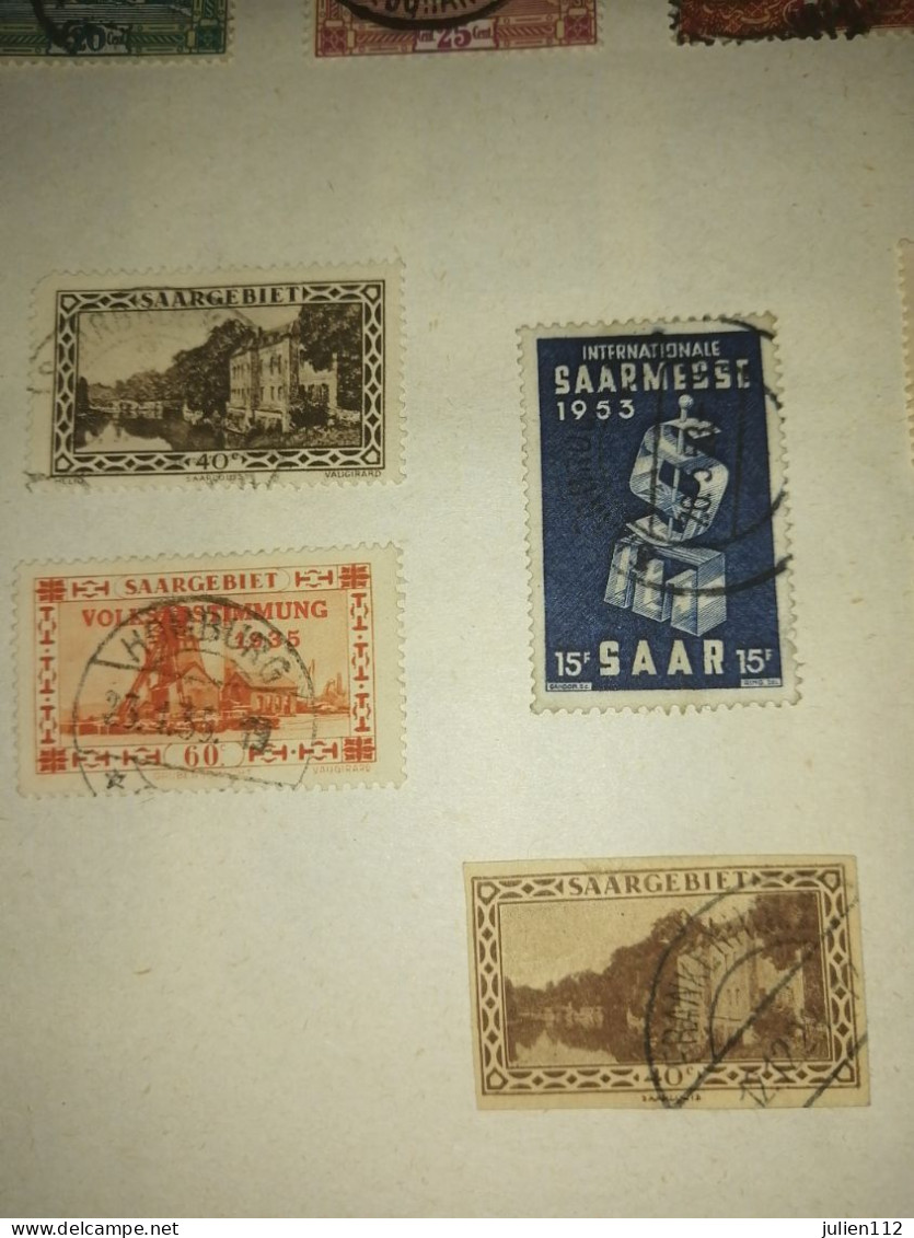 Timbres Saargebiet - Sammlungen