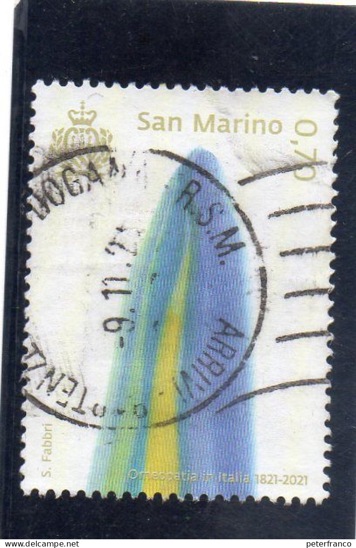 2021 San Marino - Omeopatia - Used Stamps