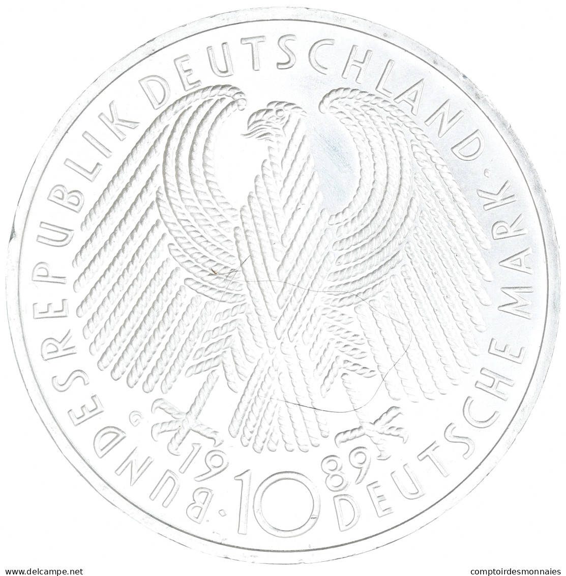 Monnaie, République Fédérale Allemande, 10 Mark, 1989, Karlsruhe, Germany, 40 - Conmemorativas