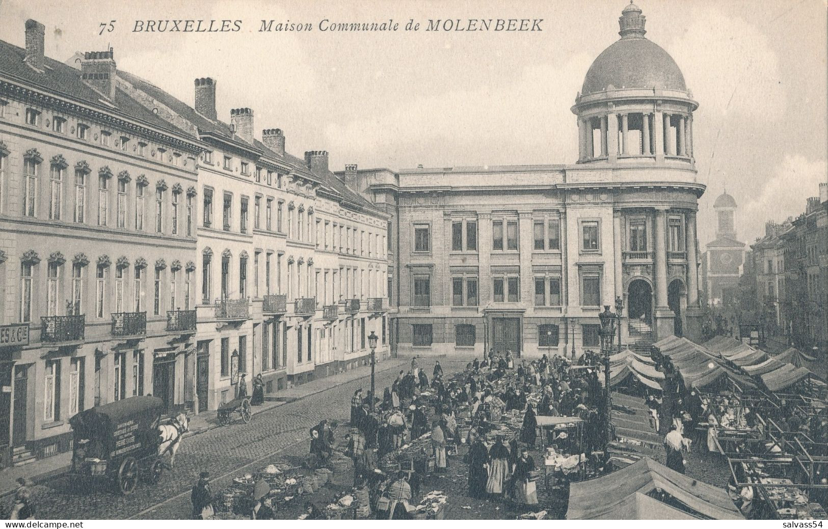 BELGIQUE : BELGIUM - BRUXELLES : Maison Communale De MOLENBEEK - Marché - Marchés