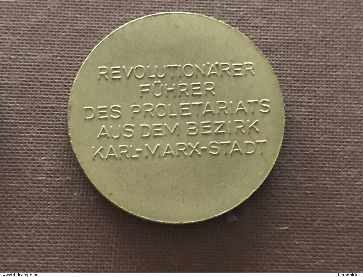 Münze Münzen Medaille DDR Bernd Schneller Revolutionärer Führer - Monarquía/ Nobleza