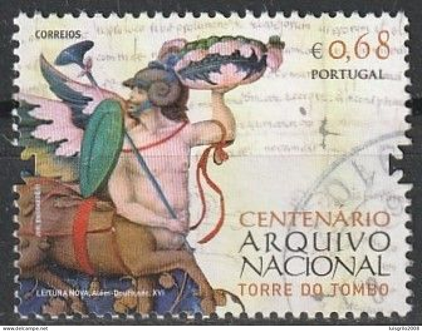 Portugal, 2011 - Arquivo Nacional Torre Do Tombo, €0,68 -|- Mundifil - 4112 - Used Stamps