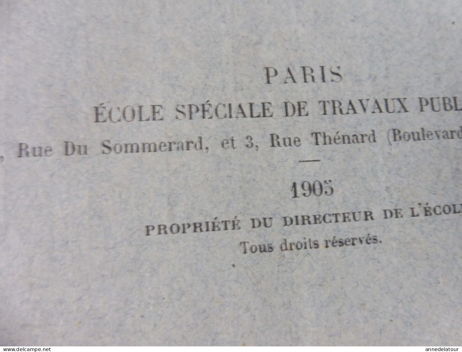 (Rare Procédé) Année 1905 Etude  LES MOUVEMENTS DES TERRES  - Imp Par Duplication Sur Pierre Humide - Dim. 23 X 17 Cm) - 18 Ans Et Plus