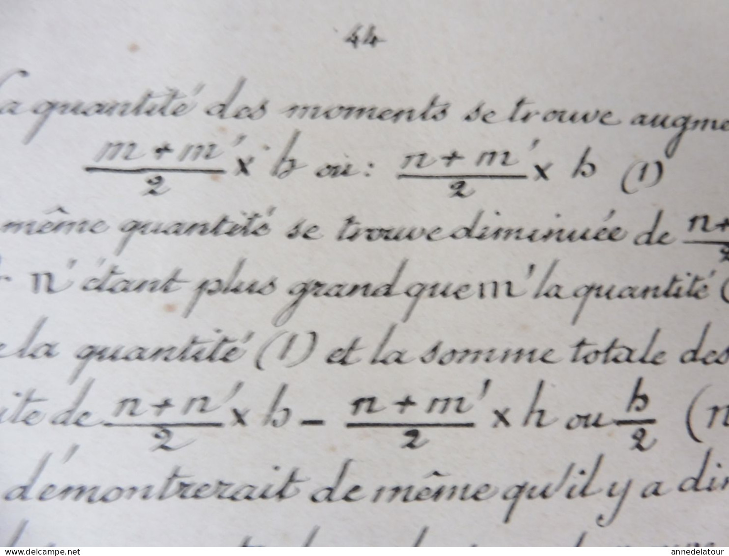 (Rare procédé) Année 1905 Etude  LES MOUVEMENTS DES TERRES  - imp par duplication sur pierre humide - dim. 23 x 17 cm)