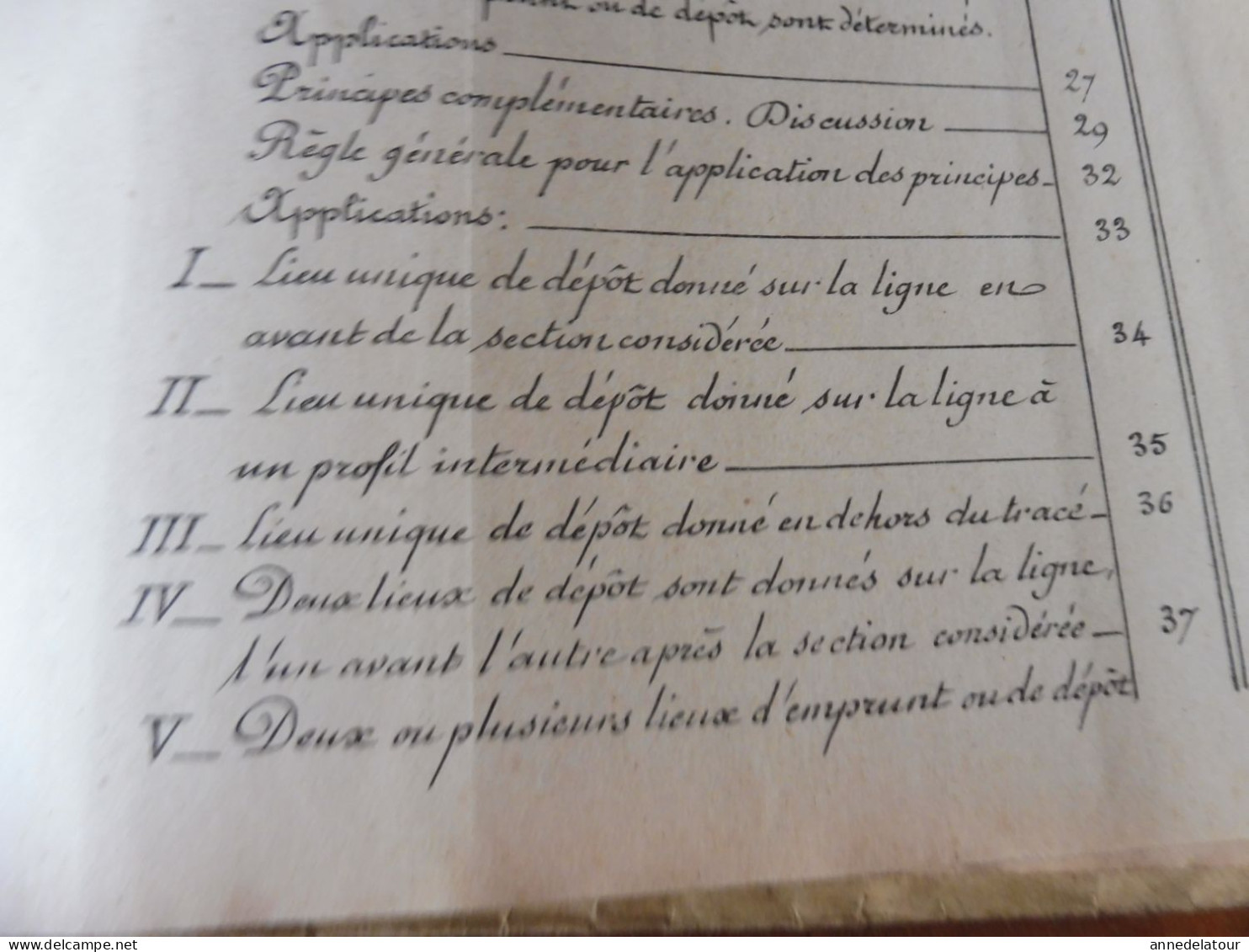 (Rare procédé) Année 1905 Etude  LES MOUVEMENTS DES TERRES  - imp par duplication sur pierre humide - dim. 23 x 17 cm)