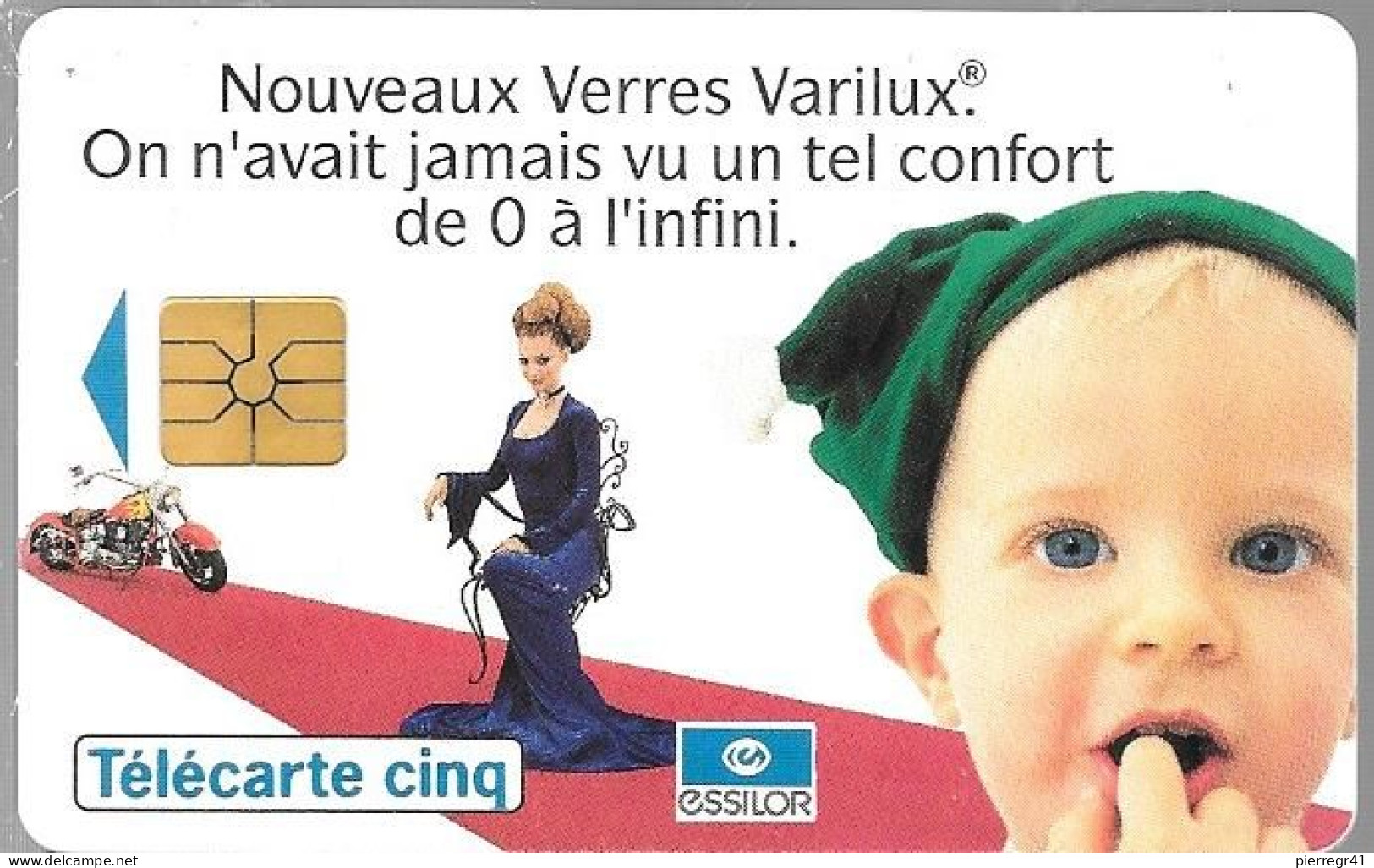 CARTE-PRIVEE-5U-Gn22--03/ 94-GEM A--ESSILOR-R° Mat-V° Série 24008-Utilisé  TBE - 5 Eenheden