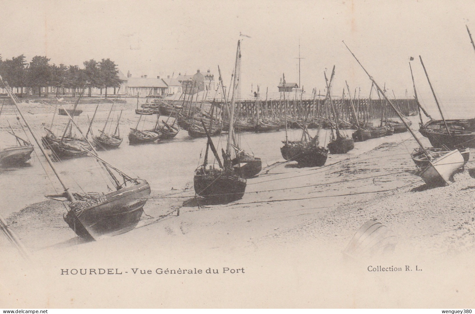 80   HOURDEL       Vue Generale Du Port      TB PLAN   1905-10.      PAS COURANT - Le Hourdel