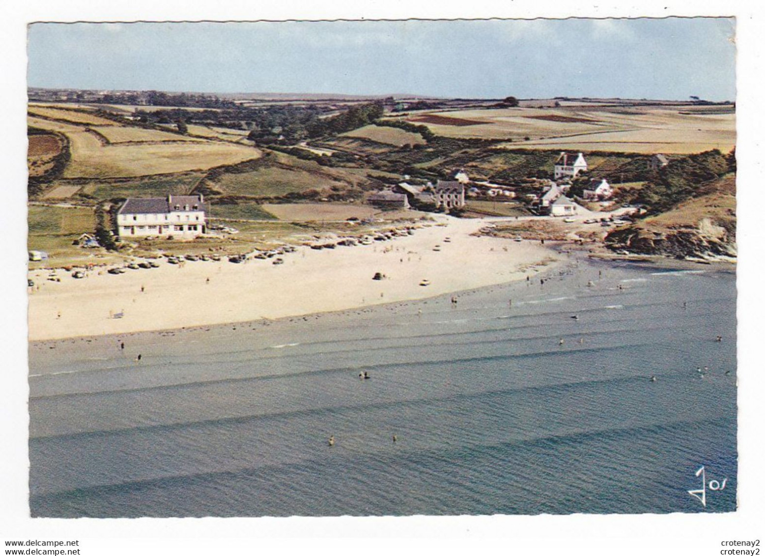 29 PLOMODIERN N°280 Plage De Lestrévet Le Moulin Et Le Vallon VOIR DOS Et Flamme De MORGAT En 1969 - Plomodiern