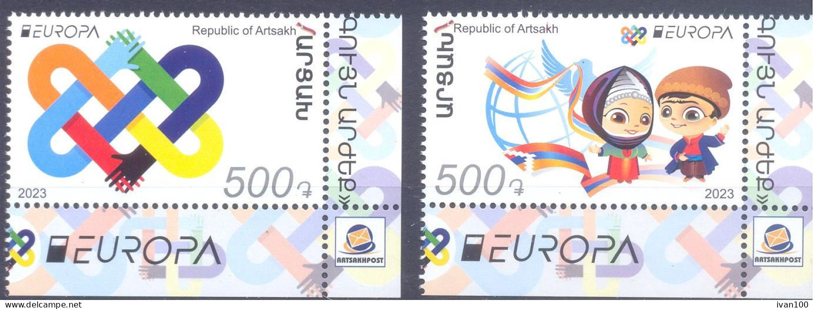 2023. Mountain Karabakh, Europa 2023, 2v, Mint/** - Arménie