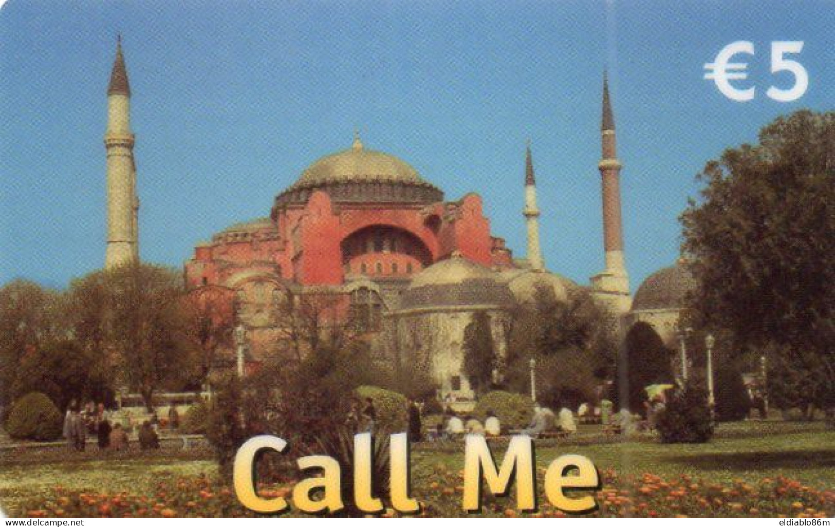 BELGIUM - PREPAID - GNANAM VECTONE - CALL ME -  MOSQUE HAGIA SOPHIA ISTANBUL - TURKEY RELATED - [2] Prepaid & Refill Cards