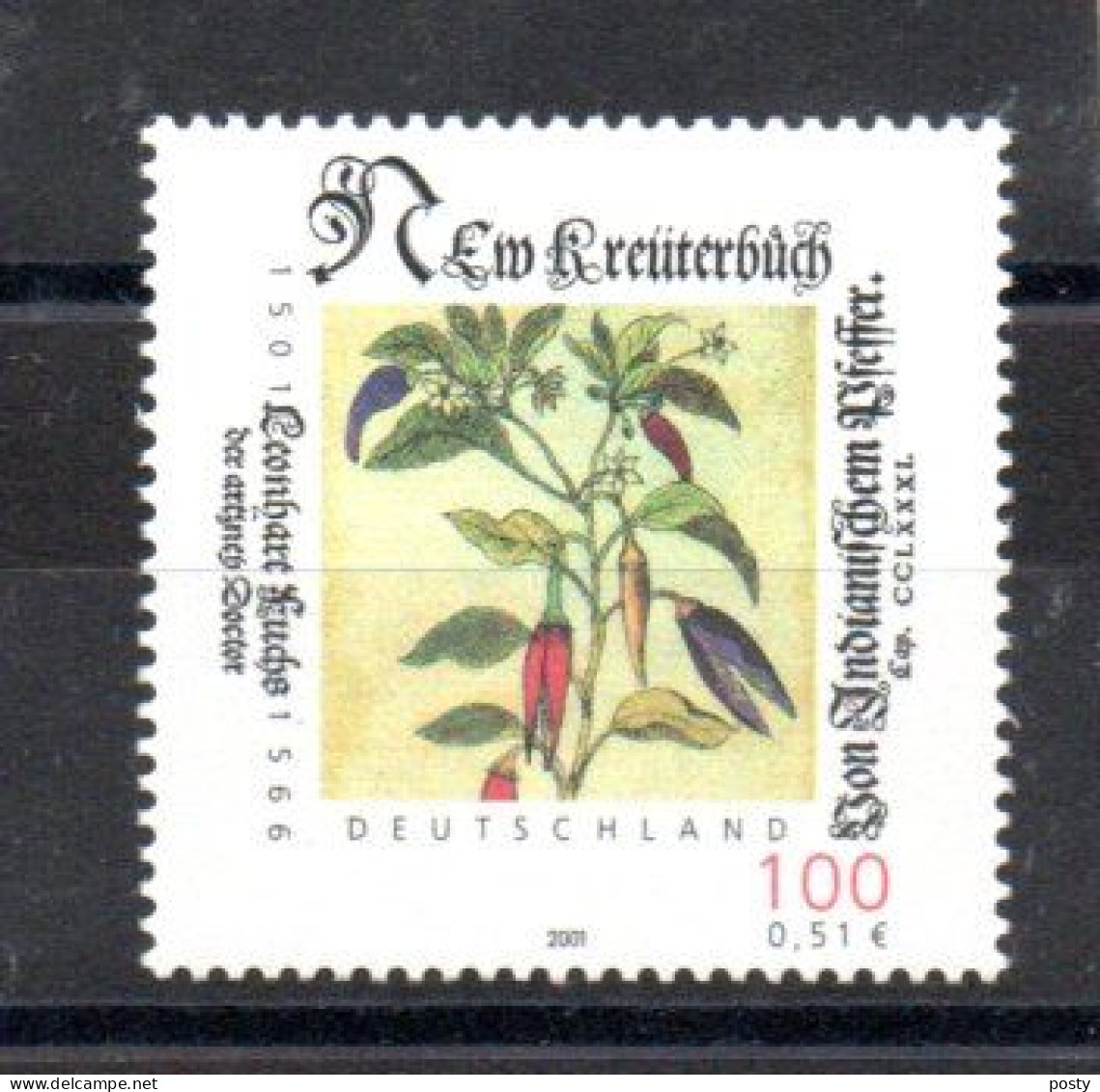 ALLEMAGNE - 2001 - FLEURS - FLOWERS - PEPPER - POIVRON - - Ungebraucht