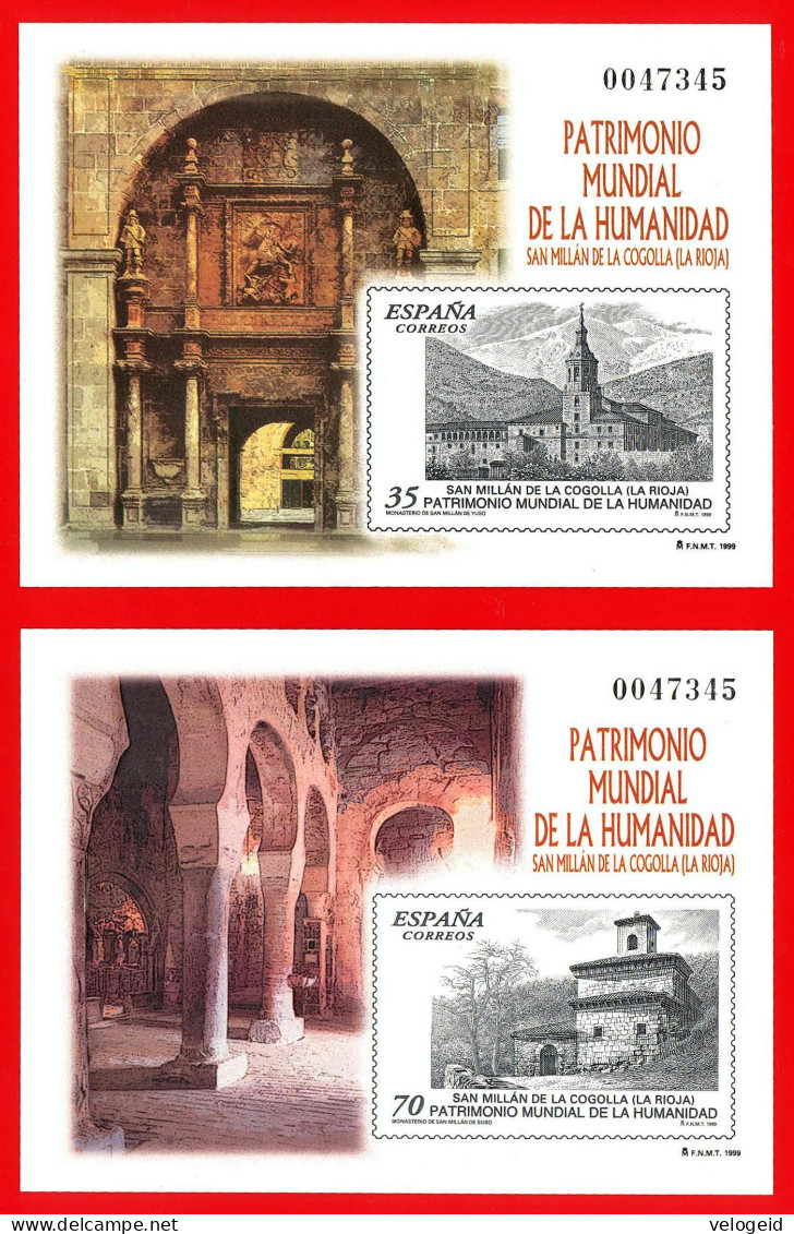 España. Spain. 1999. PO. Patrimonio Mundial. San Millan Yuso Y Suso - Blocs & Hojas