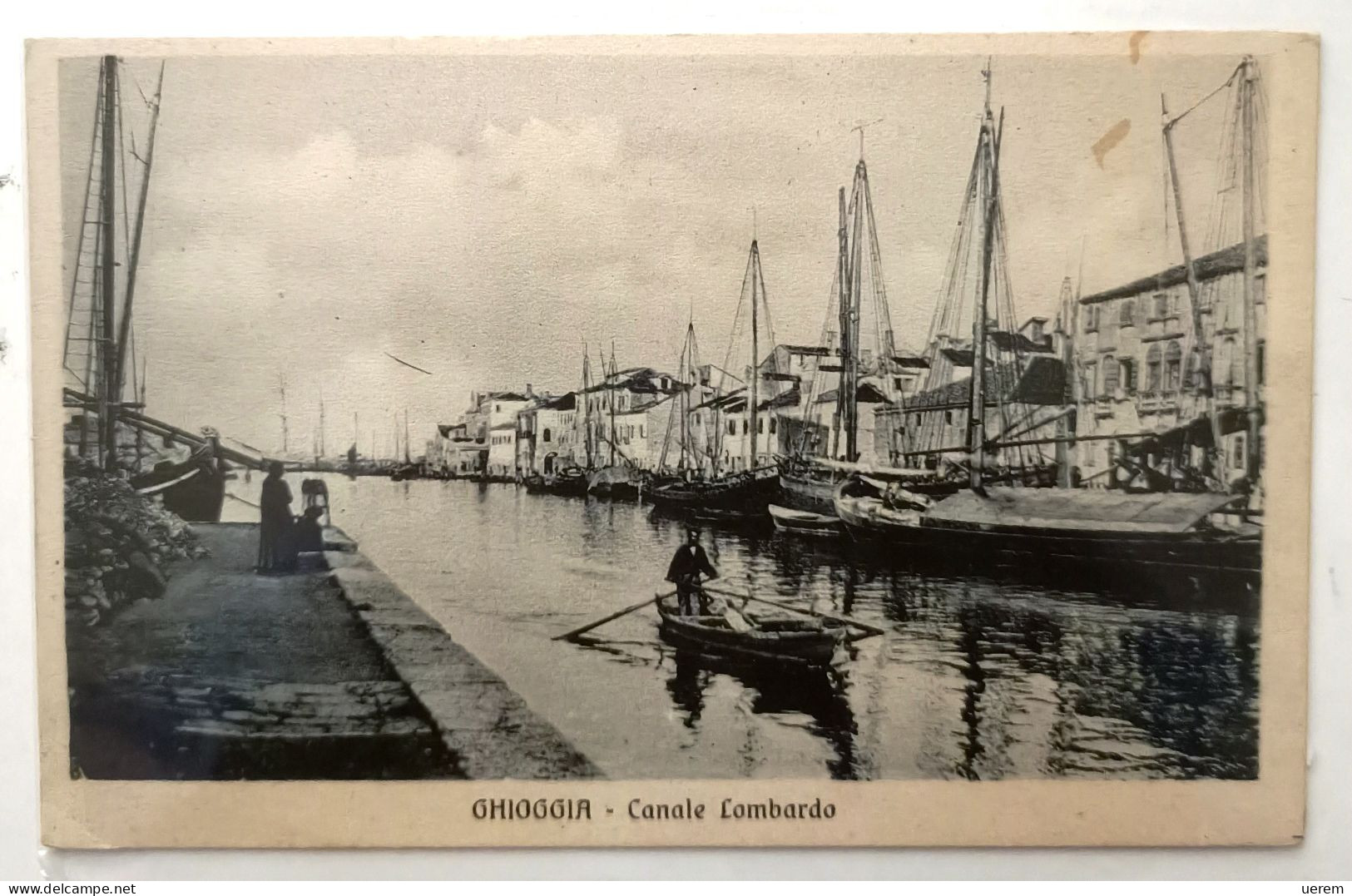 VENETO VENEZIA CHIOGGIA CANALE LOMBARDO  Formato Piccolo Non Viaggiata Anni '10/20 - Bella Animazione Di Barche E Velier - Chioggia