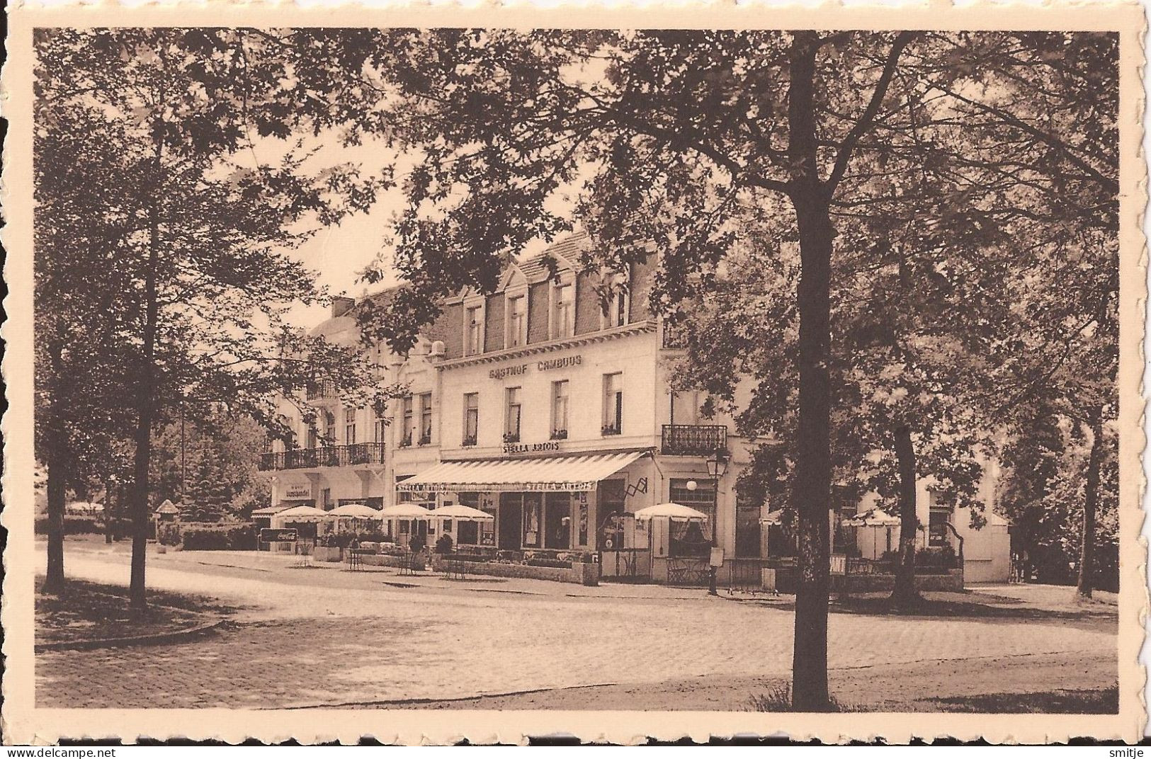 HEIDE KALMTHOUT 1910 HOTEL CAMBUUS MET TERRAS EN PARASOLS - UITG. GOOSSENS ACHTERBROEK - Kalmthout