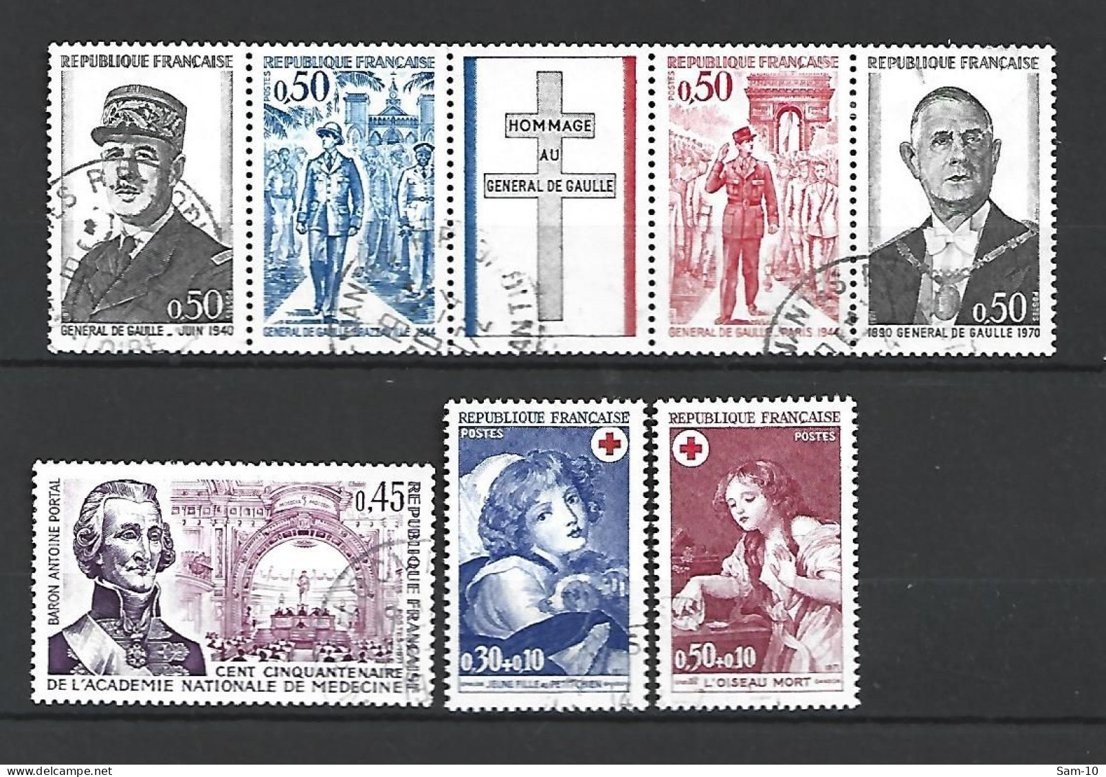 Année 1971 De France Oblitéré N 1663 / 1701  Année Complète - 1970-1979