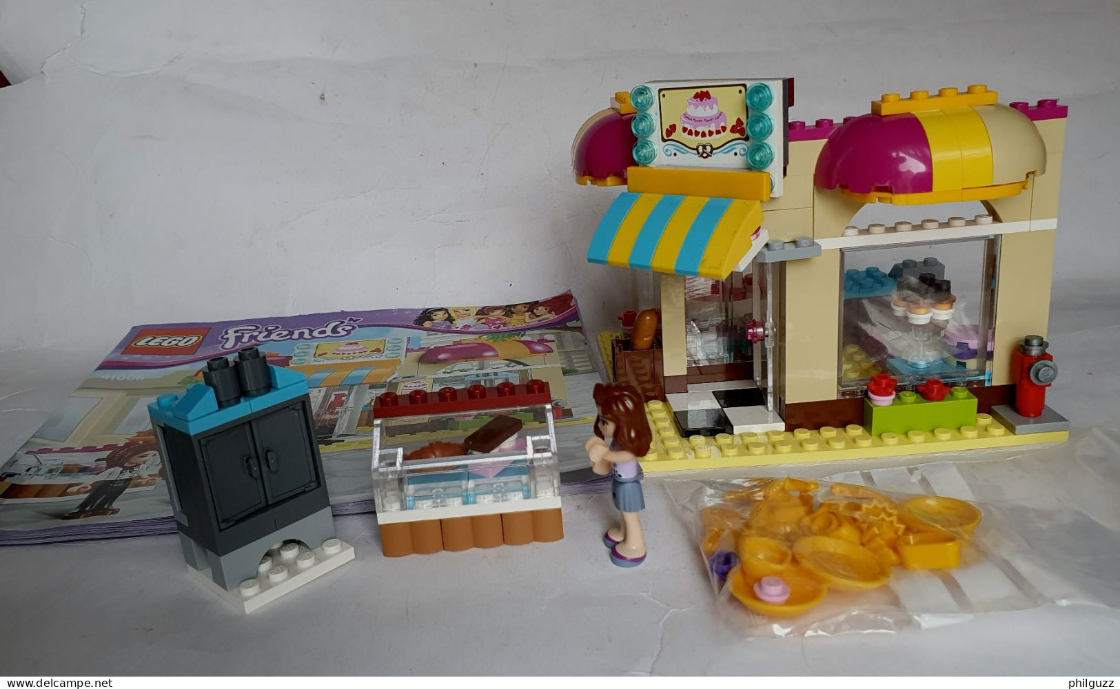 EQUIVALENCE BOITE FIGURINES LEGO FRIENDS BOULANGERIE 41006 Figurine - Lego System