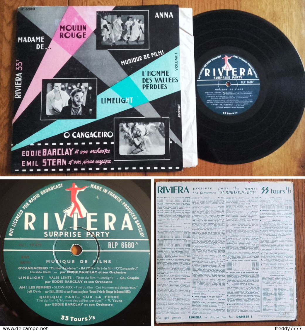 RARE French LP 25CM BIEM (10") EDDIE BARCLAY «Musique De Films» (1954) - Filmmuziek
