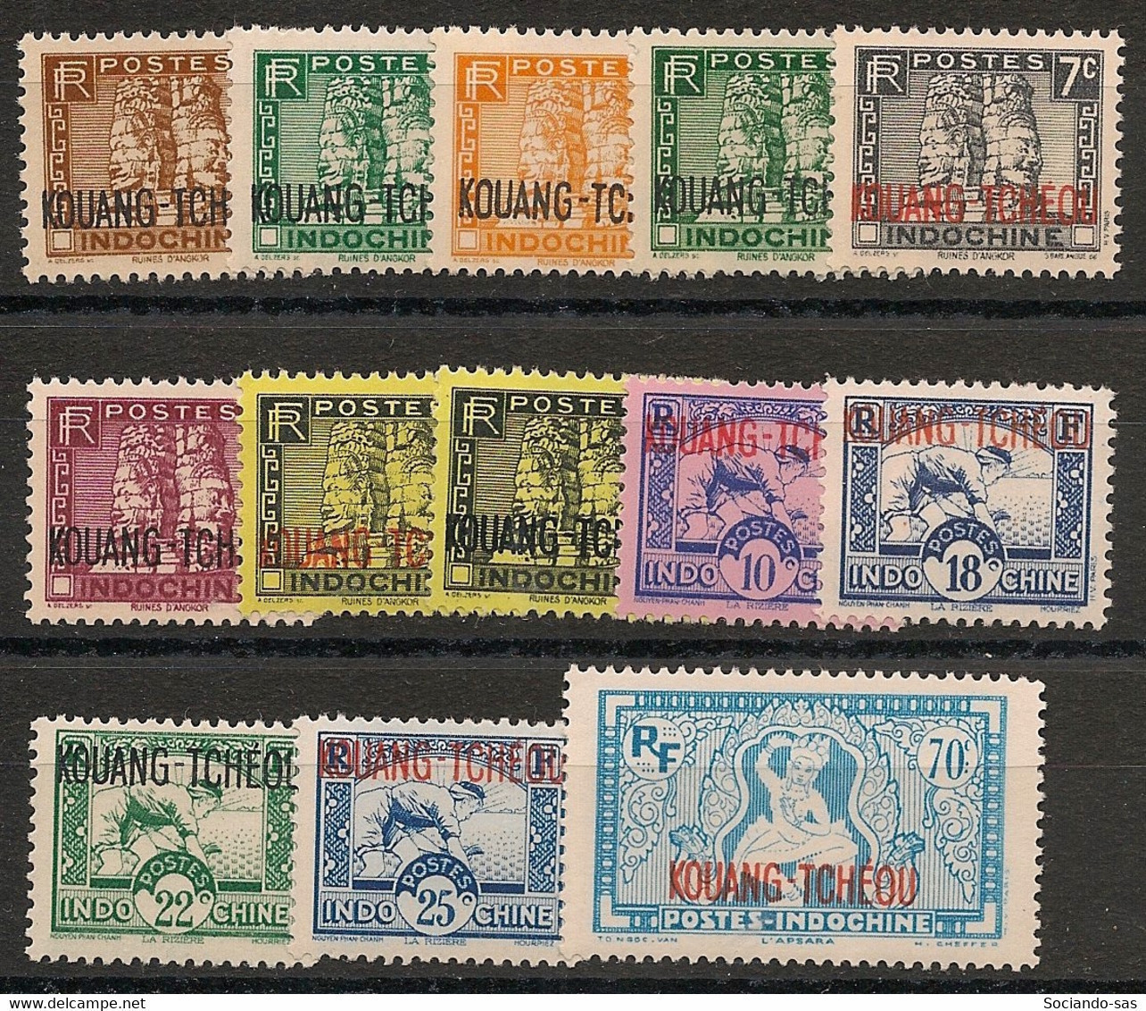 KOUANG-TCHEOU - 1941-42 - N°Yv. 125 à 134 - Série Complète - Neuf Luxe ** / MNH / Postfrisch - Nuevos