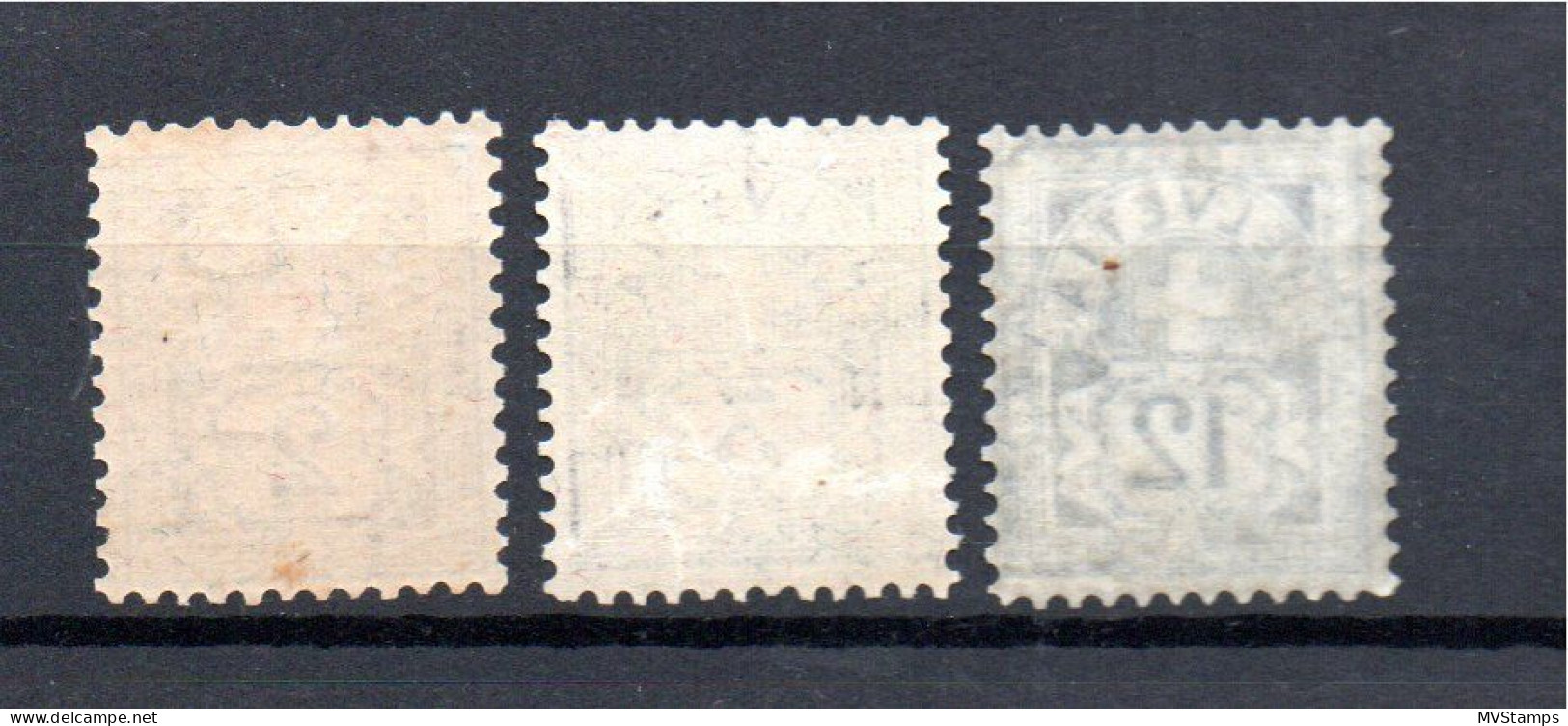 Schweiz 1906 Freimarke 82/3 + 86 Wertschild Postfrisch - Neufs