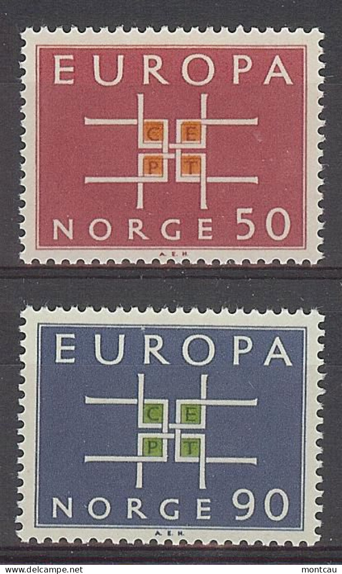 Europa 1963. Norge Mi 498-99 (**) - 1963