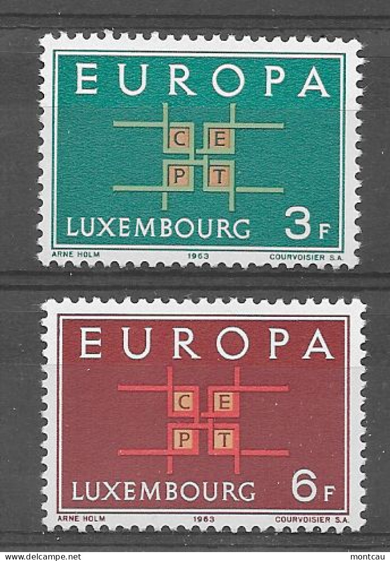 Luxembourg 1963.  Europa Mi 680-81  (**) - 1963