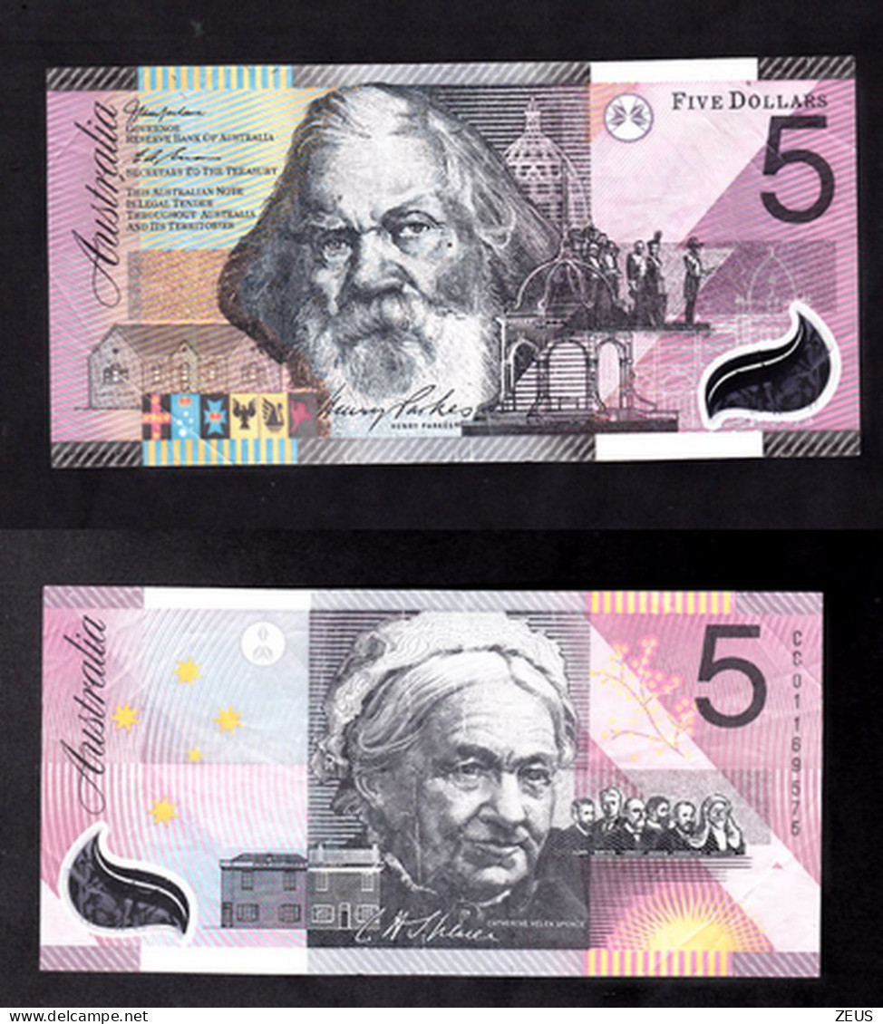 AUSTRALIA 5 DOLLARI 2001 PIK 56 BB - Monnaie Locale